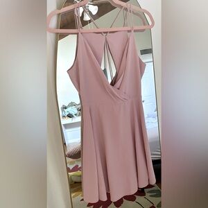 Altar’d State Strappy Mini Dress Pink Blush Small